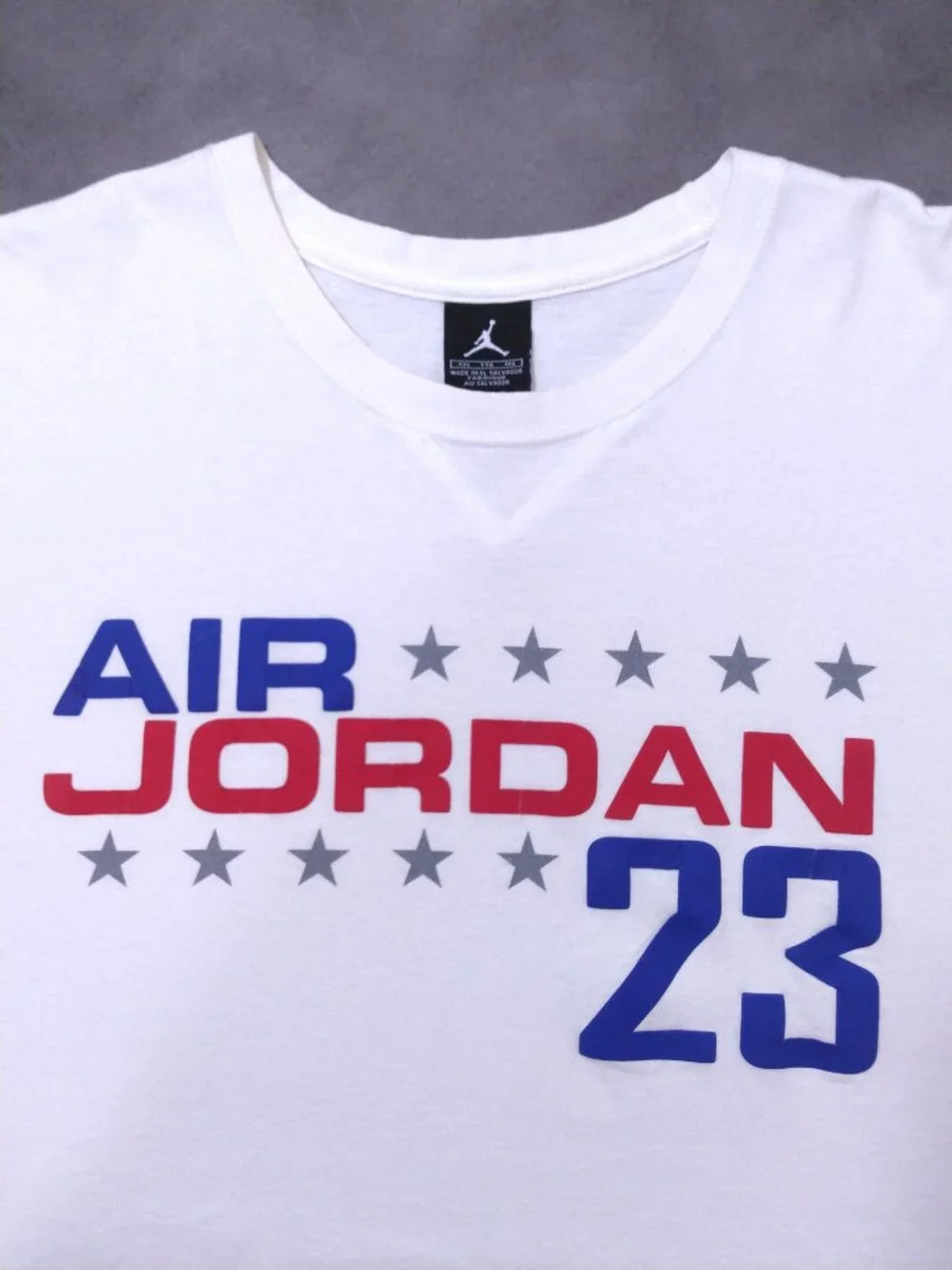 AIR JORDAN Vintage T Shirt 3XL MULTICOLOR Graphic Tee XXXL Classic NIKE Stars 23